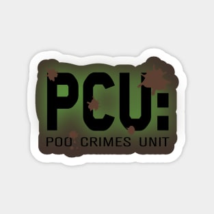 Poo Crimes Unit Sticker
